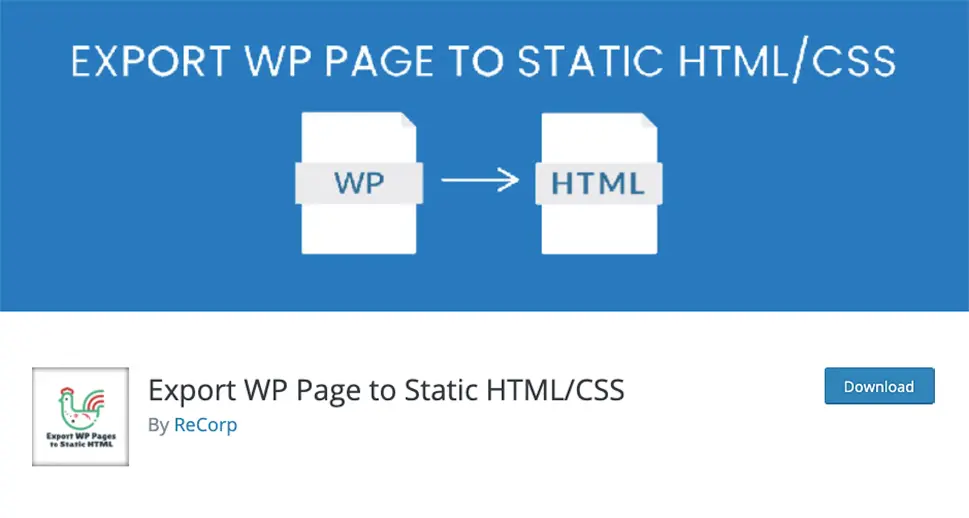Export WP Page to Static