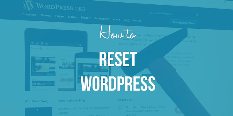 WordPress建站教程：如何使用插件重置 WordPress