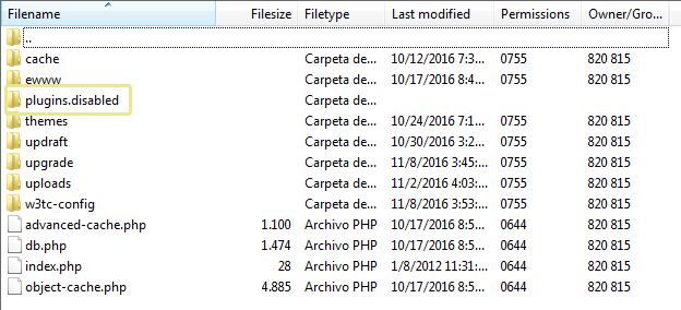 plugins disabled