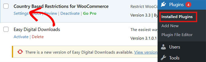 转到基于国家/地区的WooCommerce插件设置限制
