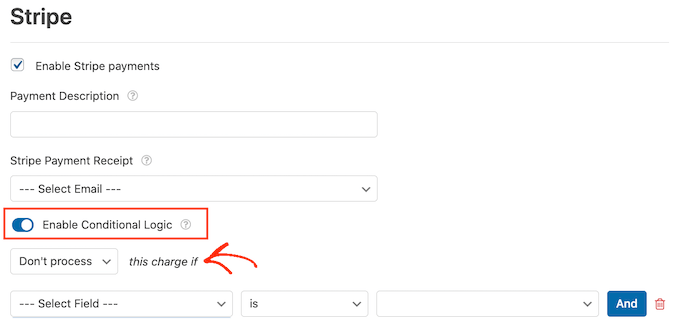 为 WordPress 付款创建条件逻辑规则