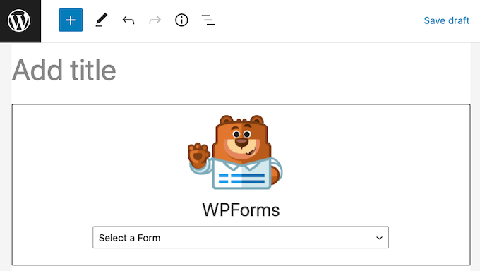 WPForms WordPress块