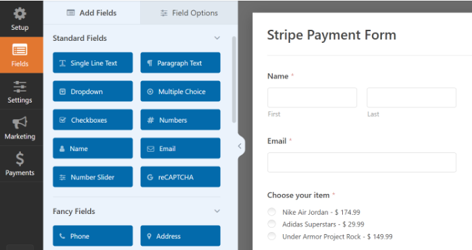 自定义 Stripe 付款表单