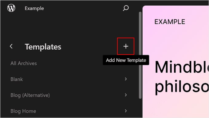 在 WordPress 全站编辑器中添加新模板