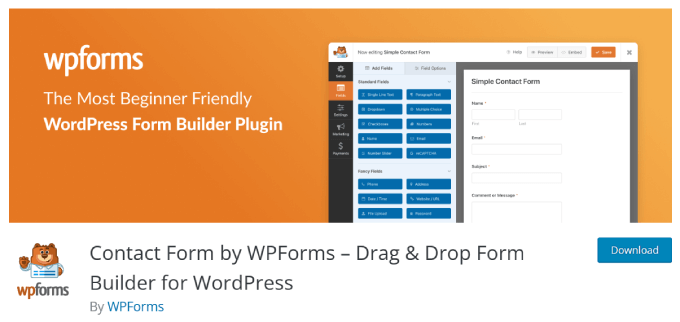 WPforms 精简版