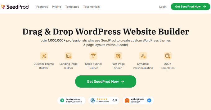 SeedProd WordPress 网站建设者