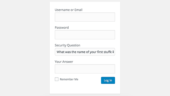 wpsecurityquestion