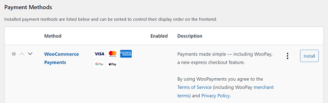 woocommerce payments