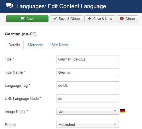 添加什么Joomla内容语言和语言简介