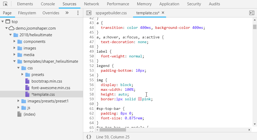 Joomla在网页中编辑CSS