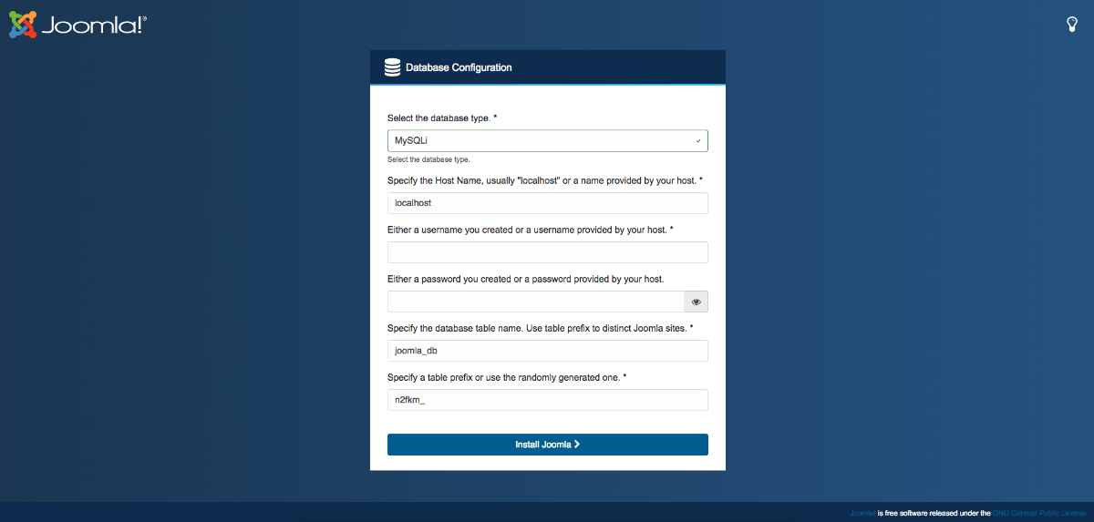安装Joomla 4