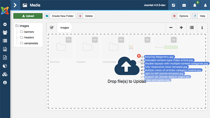 Joomla4文件上传