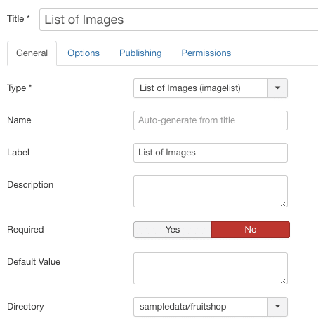 Joomla的15种字段类型