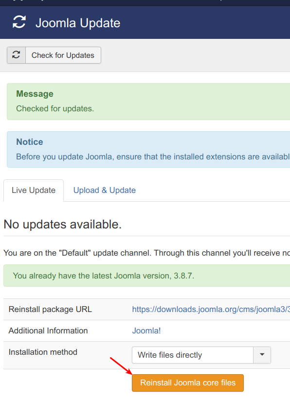 如果您遇到文件或数据库问题，如何重置Joomla