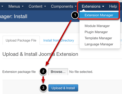 如何重新安装Joomla扩展