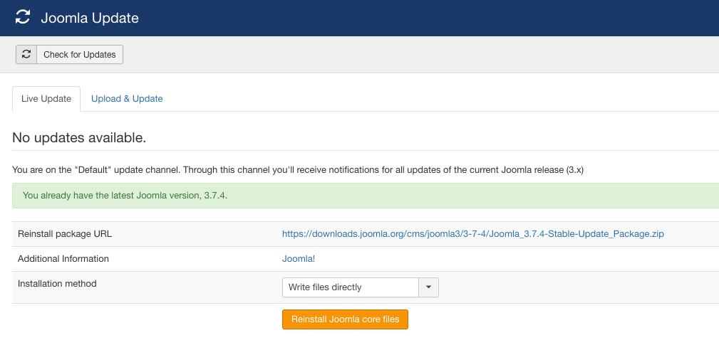 如何执行Joomla网站健康检查