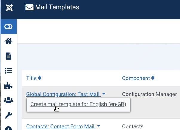 Joomla 4中自定义网站的电子邮件