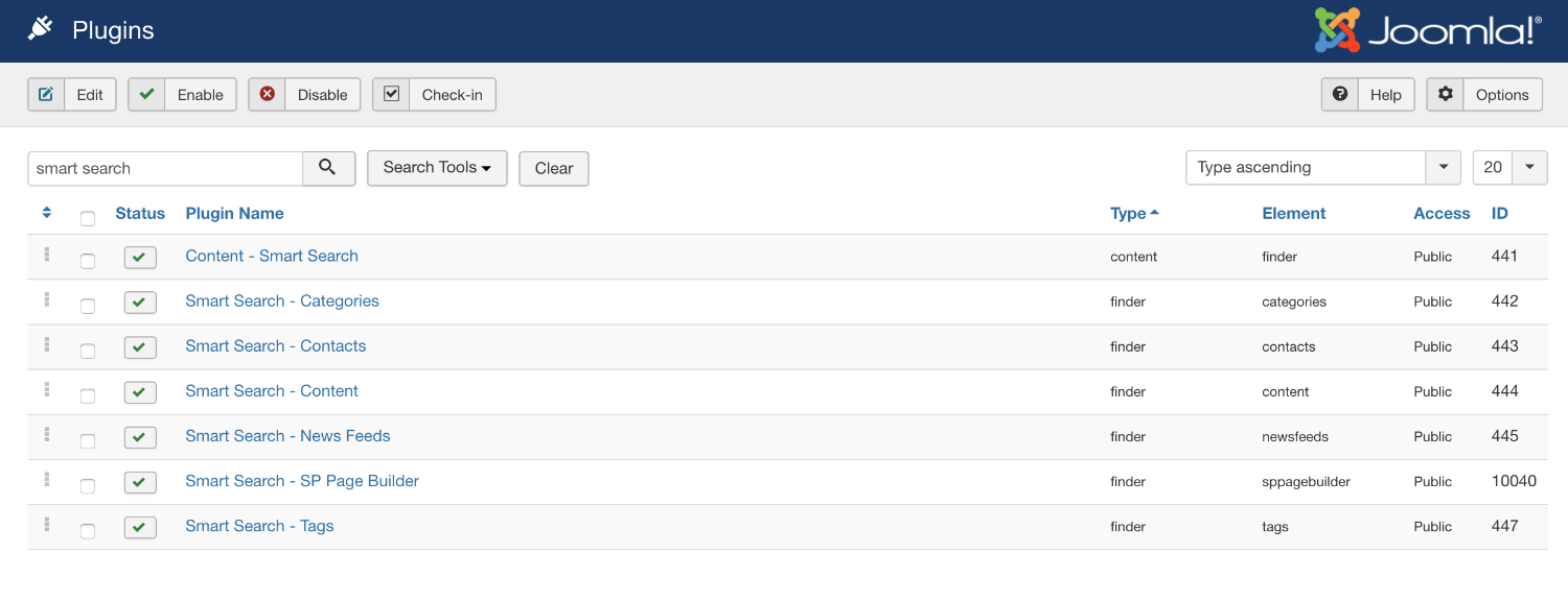 Joomla搜索生态系统介绍