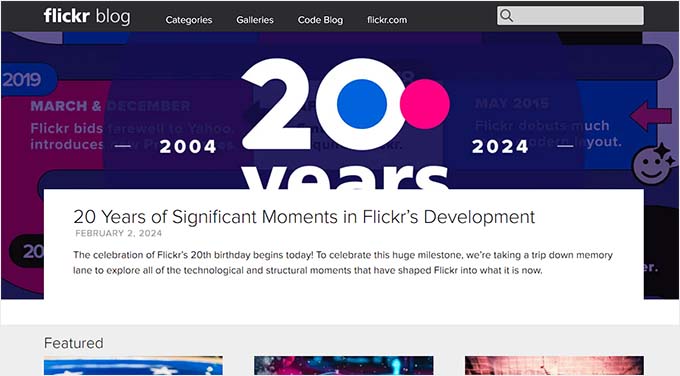 flickr blog