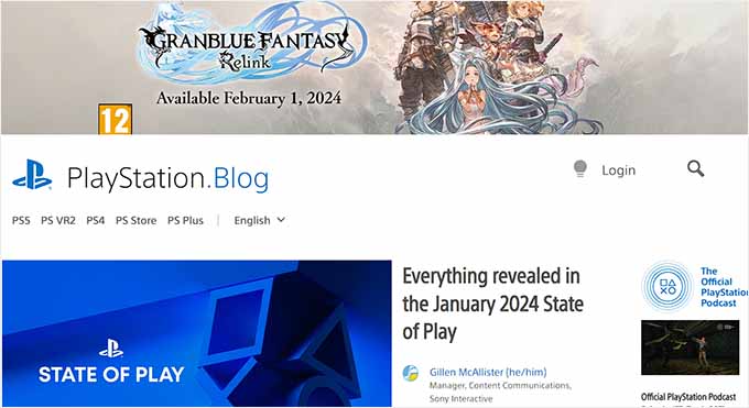 playstation website