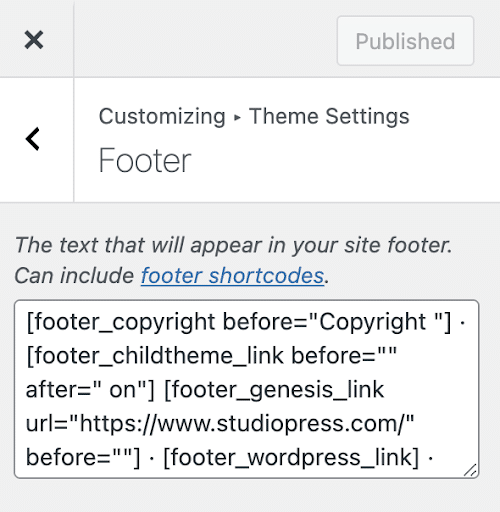 shortcode footer1