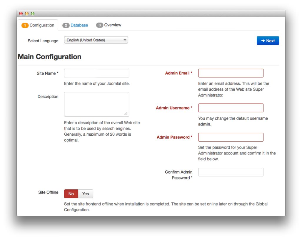 installation joomla3x 2