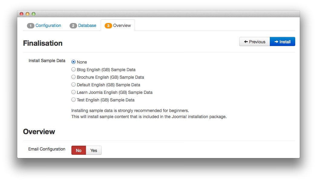 installation joomla3x 4