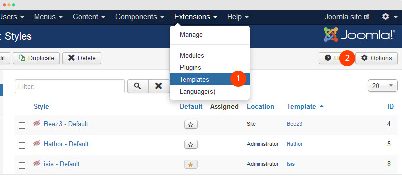 enable joomla position